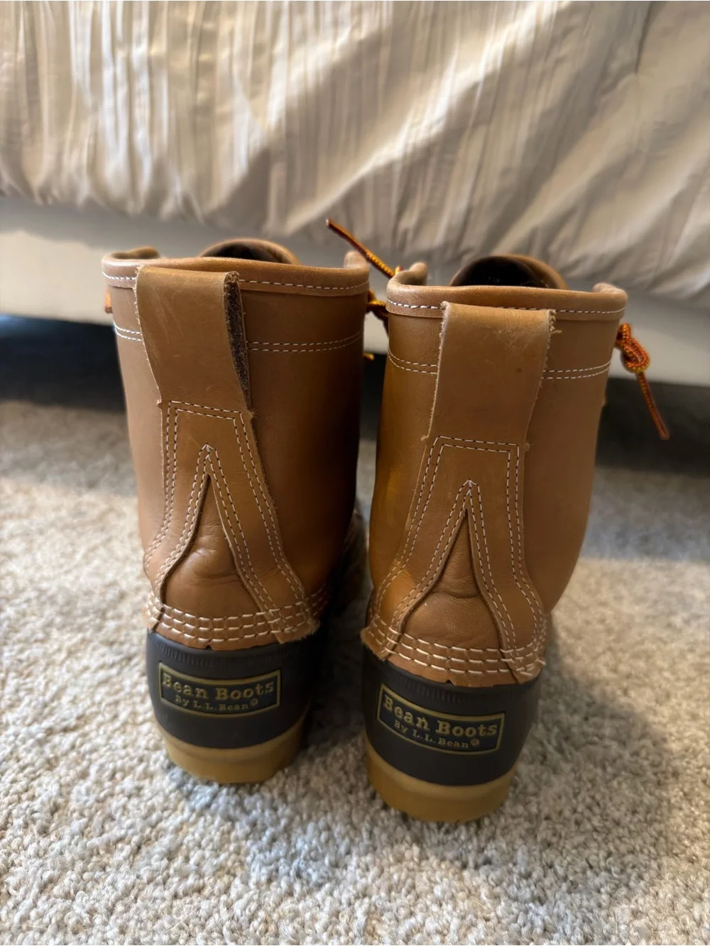 Bean Boots by LL Bean. GORE-TEX Brown and Tan Waterproof Hiking Boots